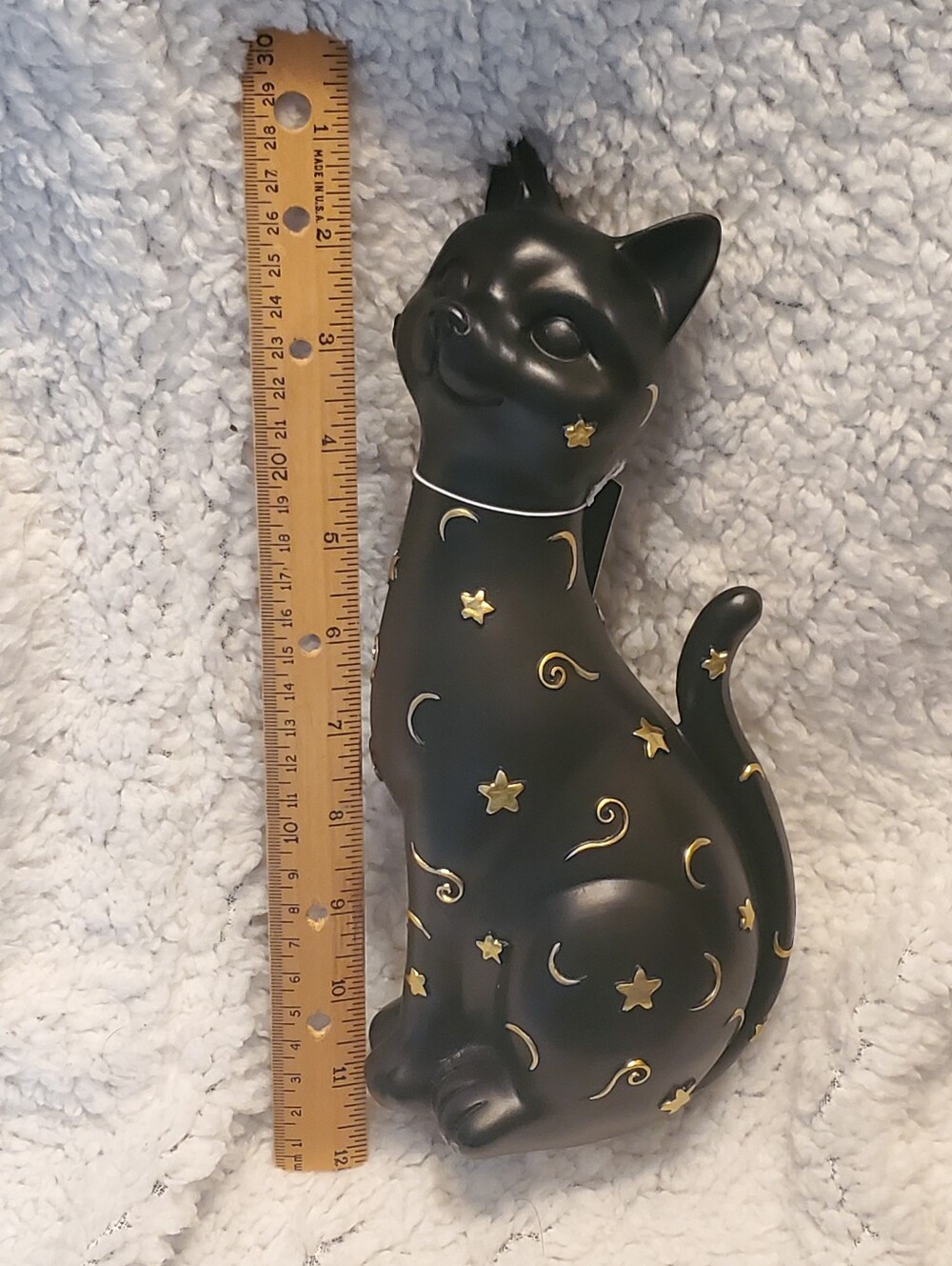 Rachel Zoe Zodiac Black Cat Halloween 10" Figurine Stars & Moon NEW - Picture 8 of 8